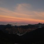 夜の北アルプス。至福時間。